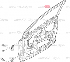 Дверь передняя левая Kia Picanto III