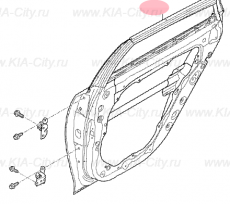 Дверь задняя левая Kia Optima IV