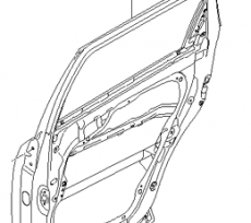 Дверь задняя правая Kia Mohave