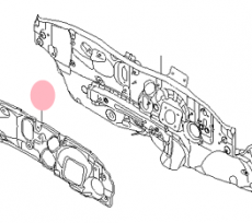 Изолятор приборной панели Kia Picanto II