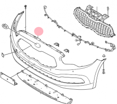 Бампер передний Kia Quoris