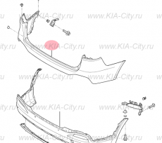 Бампер задний Kia Sorento III Prime