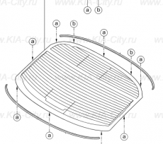 Стекло заднее Kia Optima IV