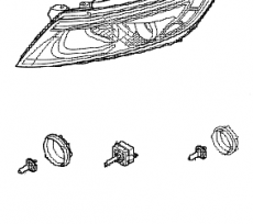 Фара левая Kia Optima III