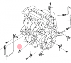 Датчик давления масла двигателя Kia Picanto II