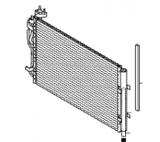 Радиатор кондиционера Kia Soul