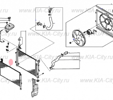 Радиатор кондиционера 2.0 Kia Optima IV