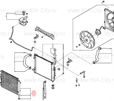 Радиатор кондиционера Kia Picanto III