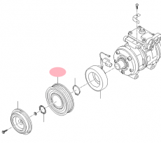 Шкив компрессора кондиционера Kia Mohave