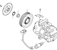 Компрессор кондиционера Kia Optima III