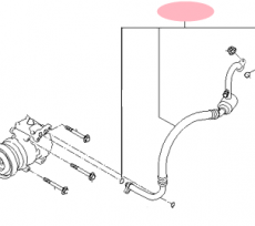 Шланг компрессора кондиционера Kia Mohave