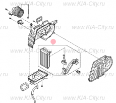 Радиатор печки задней Kia Sorento III Prime