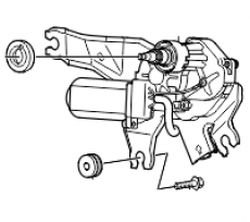 Привод стеклоочистителя заднего Kia Mohave