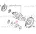 Упорный подшипник коленвала 1.0 (2 шт) Kia Picanto III
