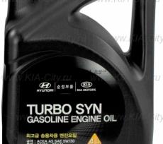 Моторное масло синтетическое turbo syn gasoline 5w-30 4л Kia Mohave