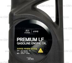 Моторное масло premium lf gasoline sae 5w-20 sm/gf-4 4л Kia Stinger