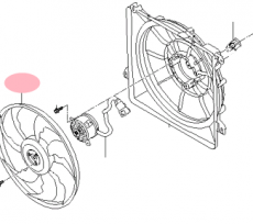 Вентилятор охлаждения Kia Sorento II