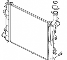 Радиатор охлаждения акпп Kia Picanto II