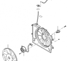 Вентилятор охлаждения в сборе Kia Rio III