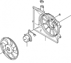 Вентилятор охлаждения в сборе Kia Cerato