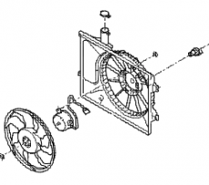 Вентилятор охлаждения в сборе Kia Ceed
