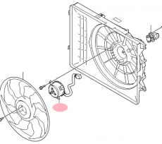 Мотор вентилятора охлаждения Kia Sportage III