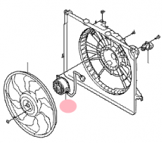 Мотор вентилятора охлаждения Kia Optima III
