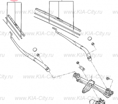 Щетка стеклоочистителя правая Kia Sorento III Prime