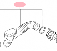 Шланг воздушного фильтра в сборе Kia Optima III