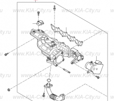 Коллектор впускной дизель Kia Sorento III Prime