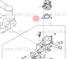 Прокладка корпуса термостата дизель Kia Sorento III Prime