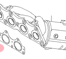 Прокладка выпускного коллектора Kia Soul