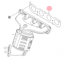 Прокладка выпускного коллектора Kia Sportage IV
