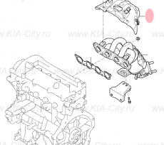 Кожух теплозащитный выпускного коллектора 1.2 Kia Picanto III