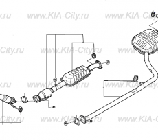 Прокладка выхлопной трубы передняя Kia Optima IV