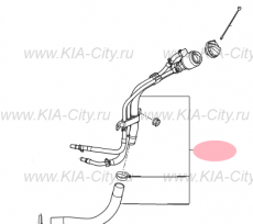 Шланг топливозаправочной горловины в сборе Kia Sportage IV