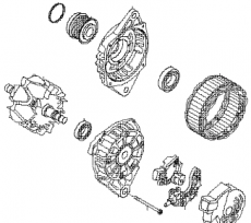 Генератор в сборе Kia Picanto II