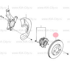Диск тормозной передний Kia Sportage IV