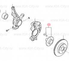 Ступица передняя Kia Picanto III