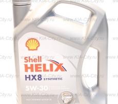 Моторное масло синтетическое shell helix hx8 sae 5w-30 4л бензин Kia Optima III