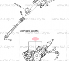 Колонка рулевого механизма эур Kia Optima IV