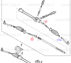 Тяга рулевая Kia Picanto III