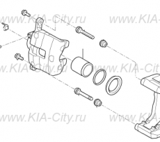 Суппорт передний правый Kia Sportage IV