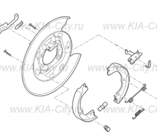 Ручной тормоз левый Kia Sportage IV