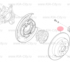 Диск тормозной задний Kia Sorento III Prime