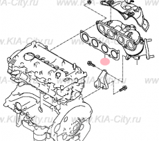 Прокладка выпускного коллектора Kia Sportage IV