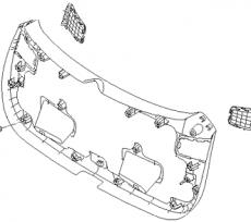 Подкладка двери багажника Kia Ceed