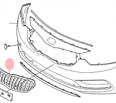 Решетка радиатора Kia Cerato