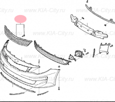 Решетка радиатора Kia Optima IV