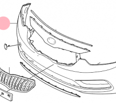 Бампер передний Kia Cerato